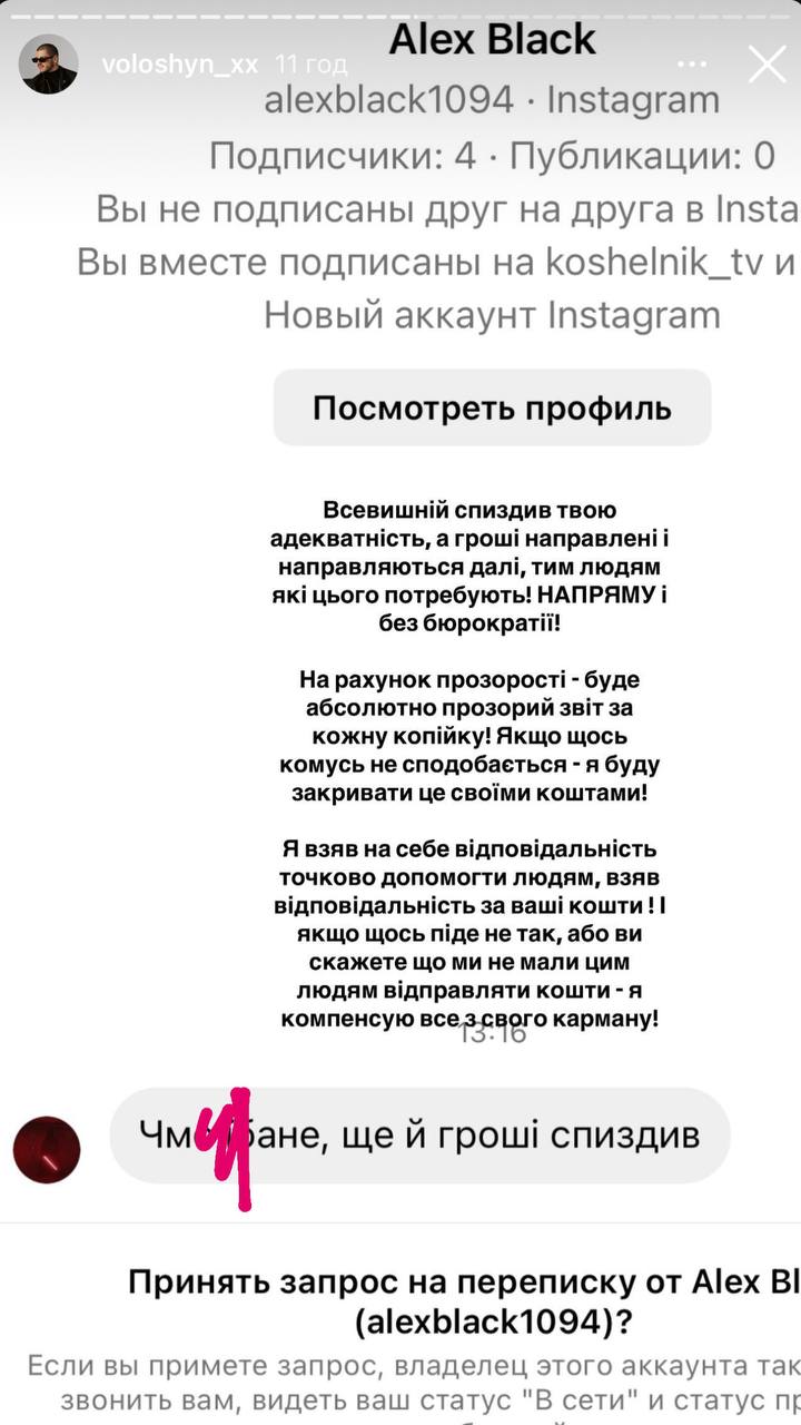 Экс-мужа Тринчер обвинили в краже донатов для "Охматдета": он ответил